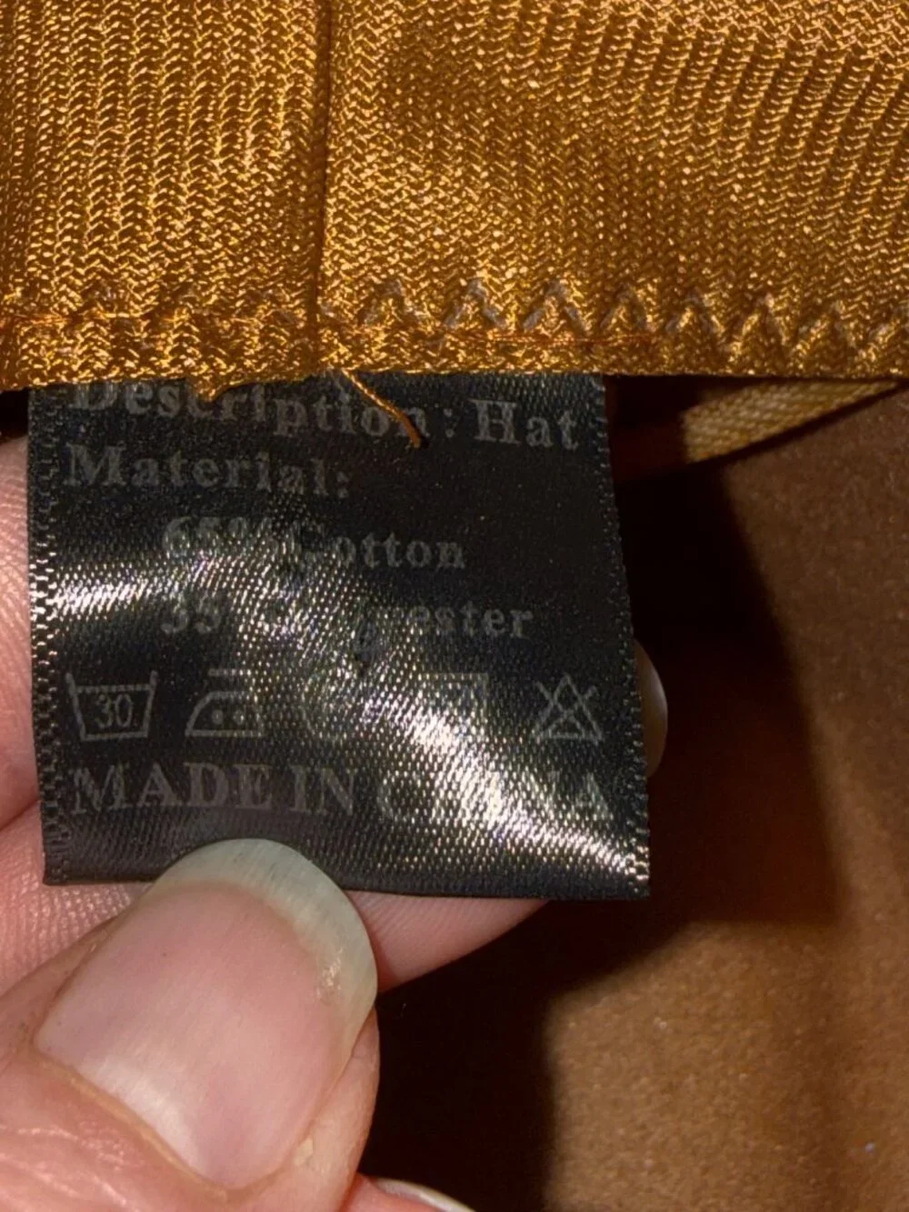 Hand Burned Sunflower Tan Wide-Brim Fedora Hat With Black Faux Leather Band EUC